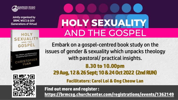 Holy Sexuality And The Gospel Barker Road Methodist Church